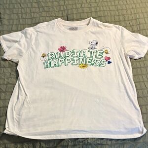Radiate Happiness White T Shirt